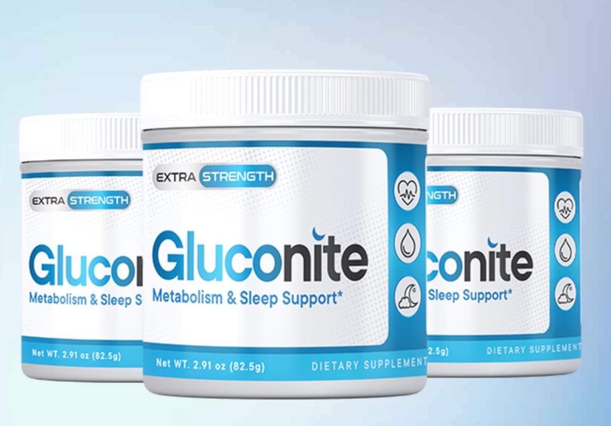 Gluconite nighttime supplement supporting healthy blood sugar and deep sleep